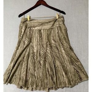 Apt 9 Skirt Womens Size 10 Knee Length Army Green Tan